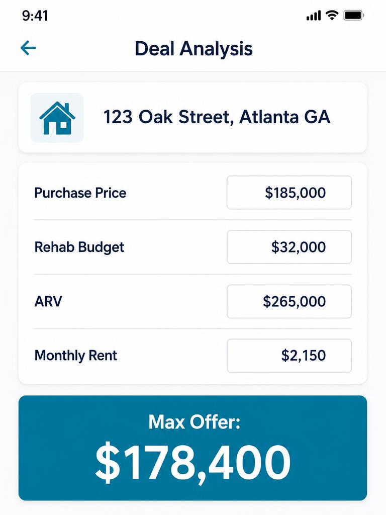 EasyOfferMaker app screen